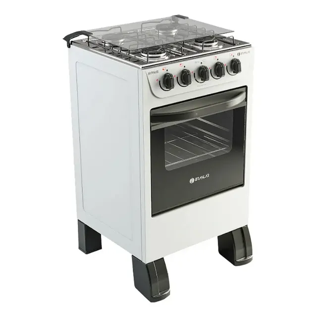 Fogão 4 Bocas New Sirius Braslar Branco