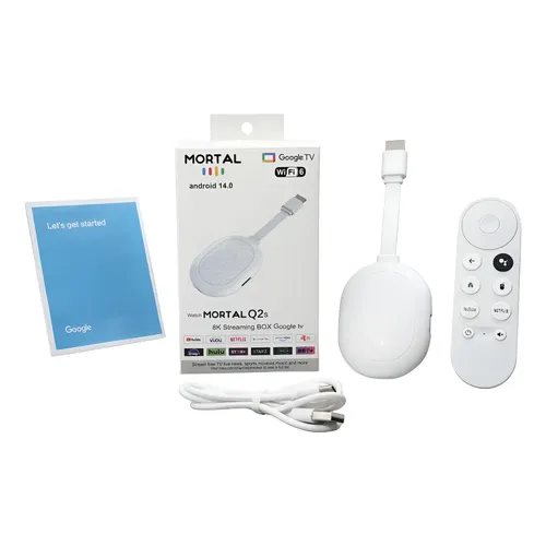 4K対応のChromecast with Google TV Google Chromecast with Google TV 4ª geração Com comando de voz