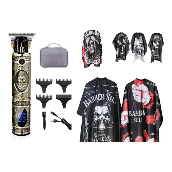 Maquina Cortapelo Barba Y Corporal Con Capa Y Estuche Regalo