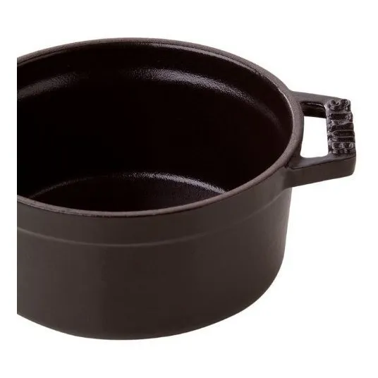 Caçarola Redonda Ferro Fundido 14 Cm Preto Staub