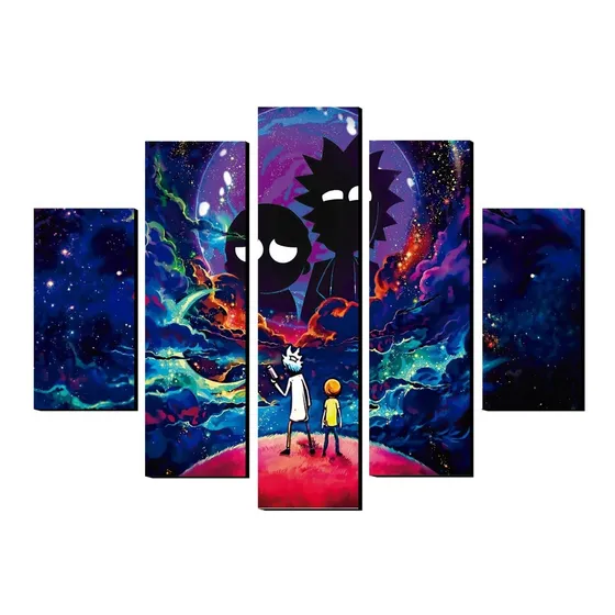 Cuadro Decorativo Rick Y Morty Infinito