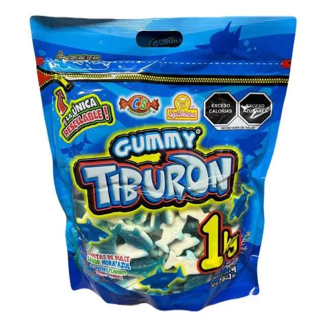 Gomitas Gummy Tiburon Las Delicias 1kg