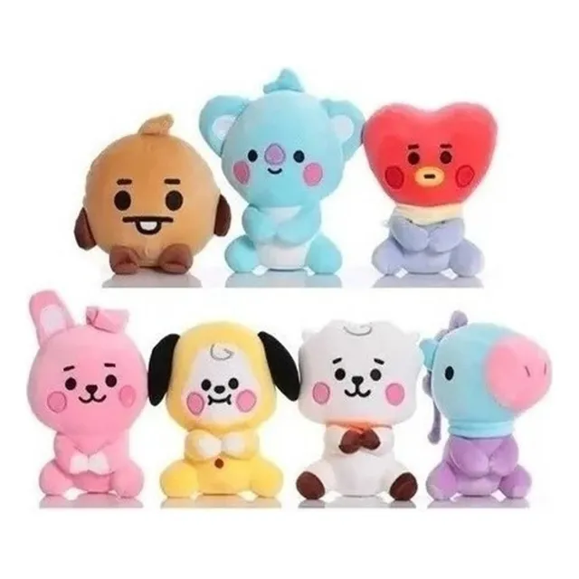 7pcs Cute Muñeca De Peluche Juguetes Para Niños 10cm
