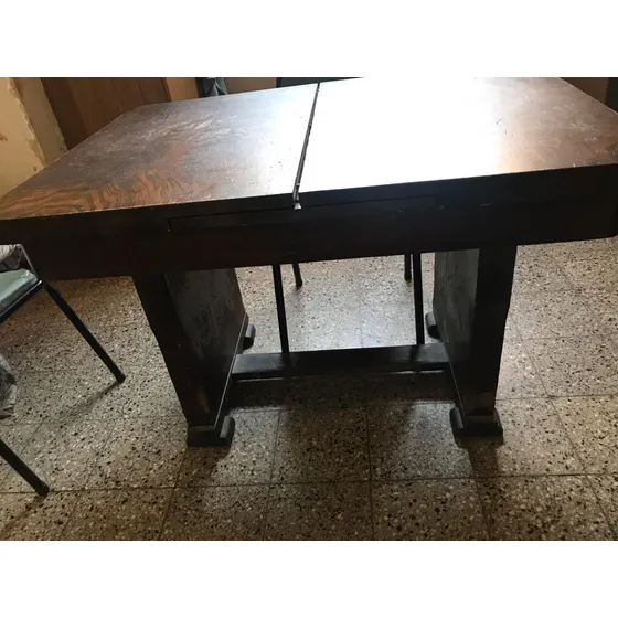 Mesa Antigua Comedor Expandible Completamente Madera Maciza