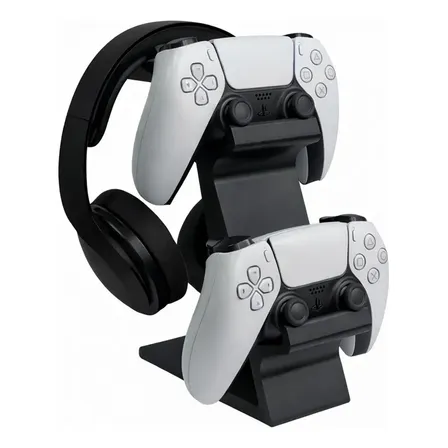 Soporte Doble Mando Control Ps5 Ps4 Audífonos Gamer