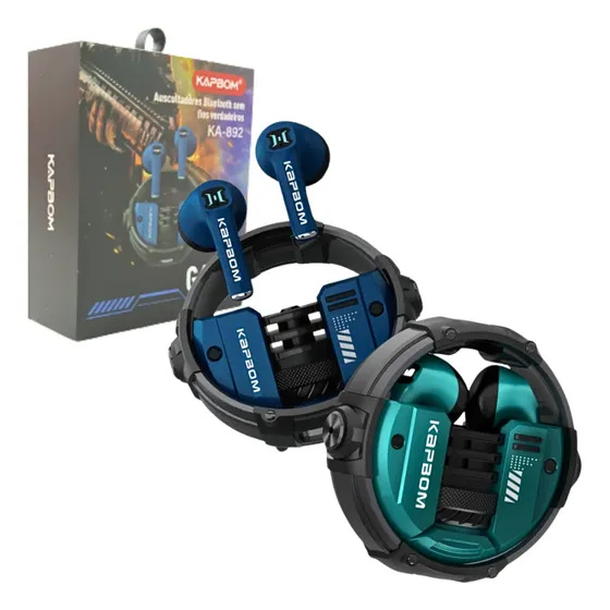 Fone De Ouvido Intra Auricular Bluetooth Com Case De Carrega