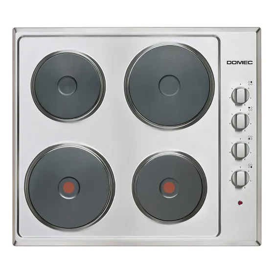 Anafe Industrial Eléctrico Domec Aexg Plateado 220v