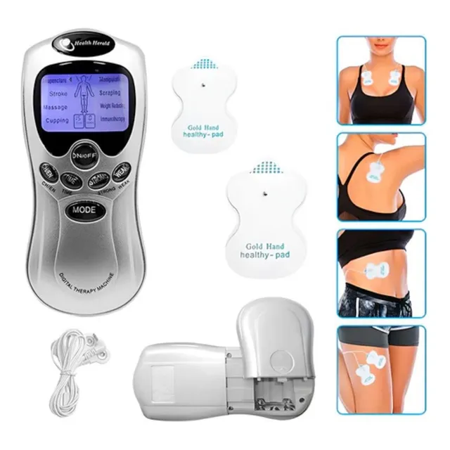 Electroestimulador Digital 2 Electrodos Pilas Portatil