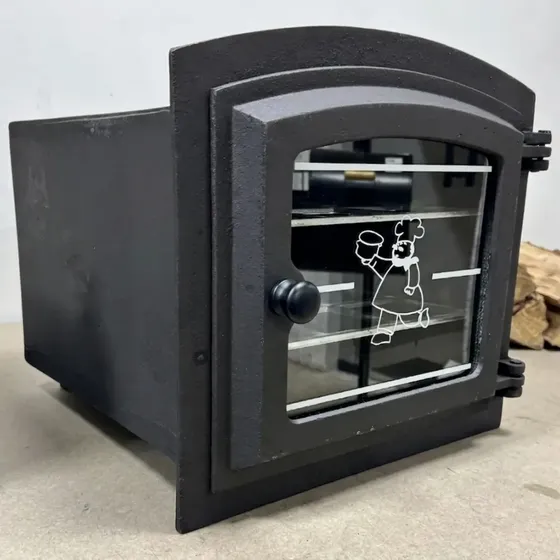 Forno De Ferro Fundido Fogão Lenha Churrasqueira Pizza Peq.