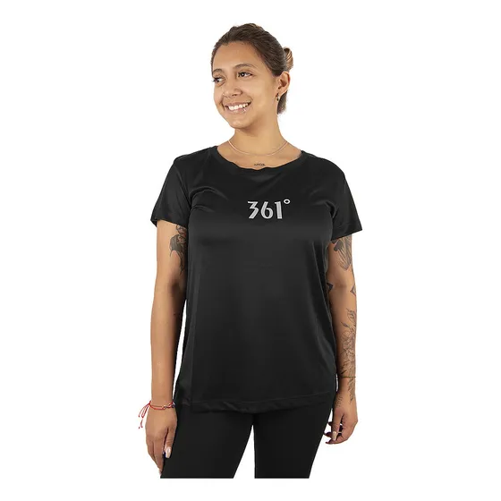 Remera 361 Tee One Degree Negro Mujer