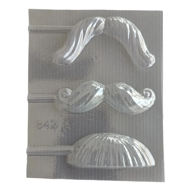 Placa Acetato Chupetines Bigotes Corbatas Chocolate
