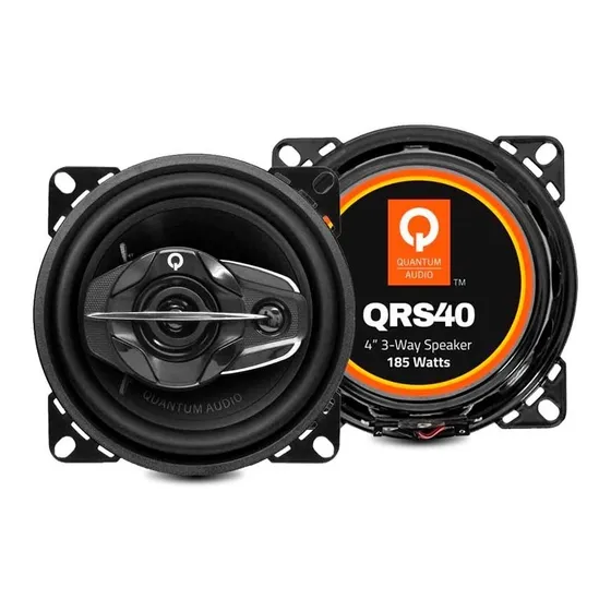 Par De Bocinas De 4 PLG Quantum Audio Qrs40 De 3 Vías 120w Color Negro