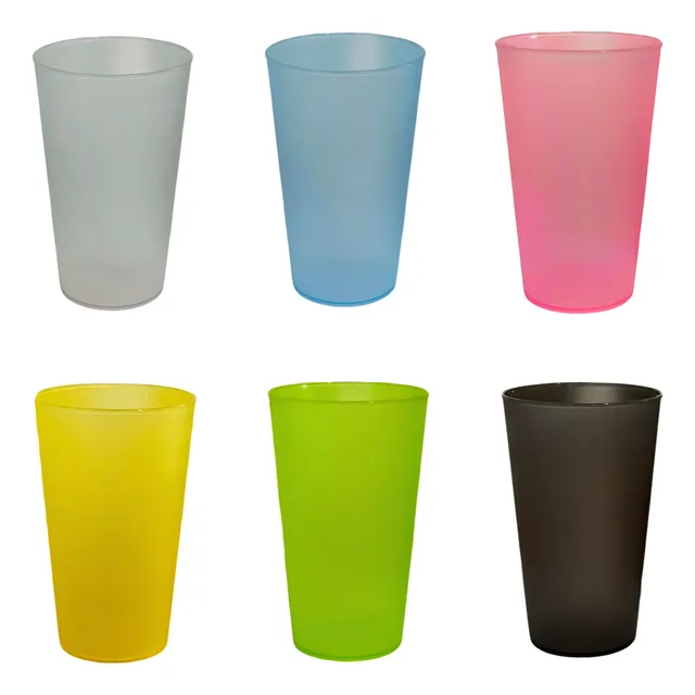 Vaso Reutilizable 500ml Varios Colores (packx20)