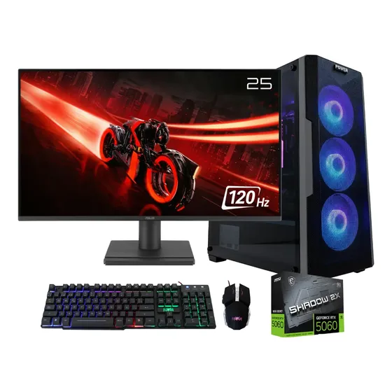 Pc Gamer Ryzen 7 8700f 5060 8g 16gb Ddr5 Ssd 512gb Monitor24