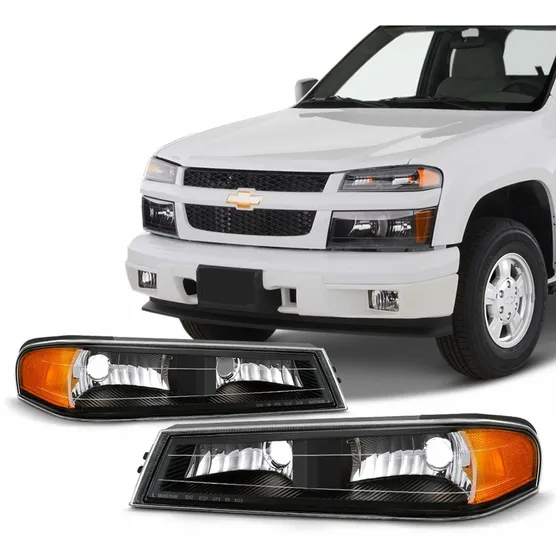 Gmc Canyon 06-08 Isuzu I-serie Negro Parachoque Señal Par +