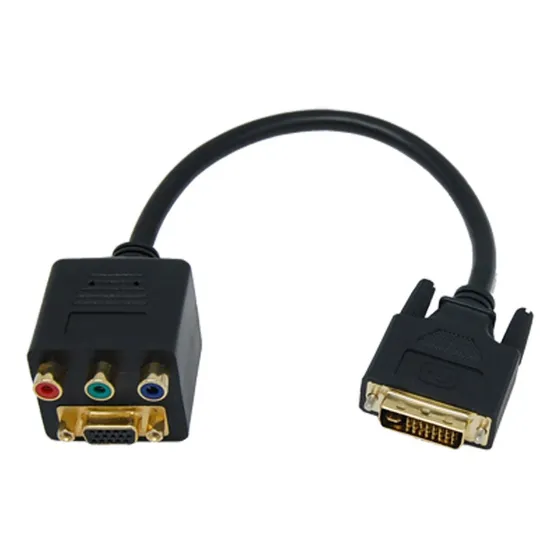Qtqgoitem Dvi-i Macho Vga Hembra 3 Rgb Adaptador Cable A5b