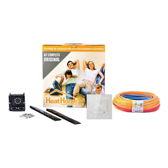 Kit Piso Aquecido Elétrico Calefação Aquecimento 22m² Wifi
