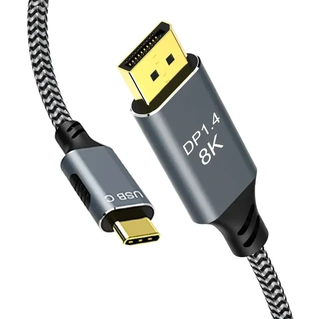Adaptador Cable Usb C 3.1 A Display Port 8k 60hz Thunderbolt