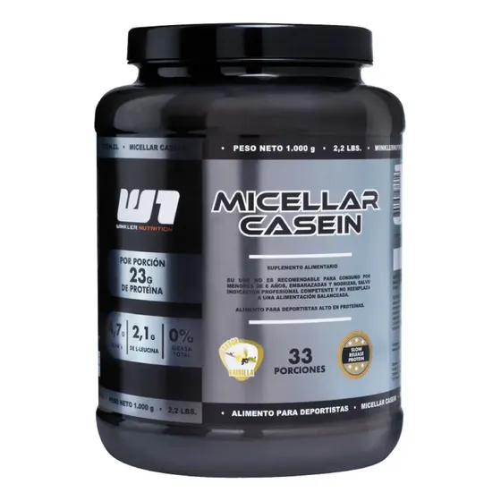 Proteína Caseína Micellar Casein 1 Kg. Winkler Nutrition Sabor Vainilla
