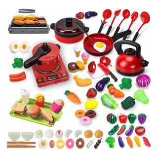 82pzs Juguetes De Cocina Para Ninos Utensilios Cocina Comida 82pzs Juguetes De Cocina Para Ninos Utensilios Cocina Comida