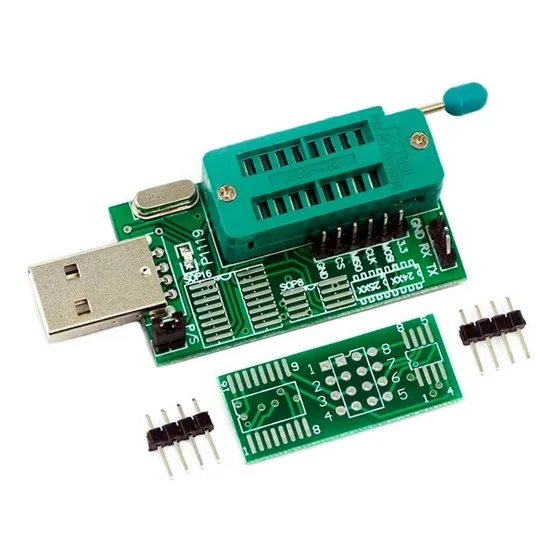 Programador Usb Ch341a Bios Eeprom 24 25 Spi Flash Zocalo