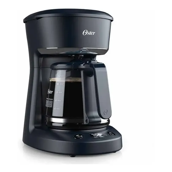 Cafetera Programable Oster® De 12 Tazas Negra Con Auto Apaga Color Negro