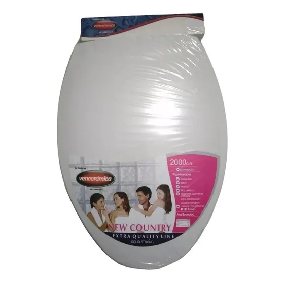 Tapa Para Poceta Elongada Blanca Venceramica Original Tienda