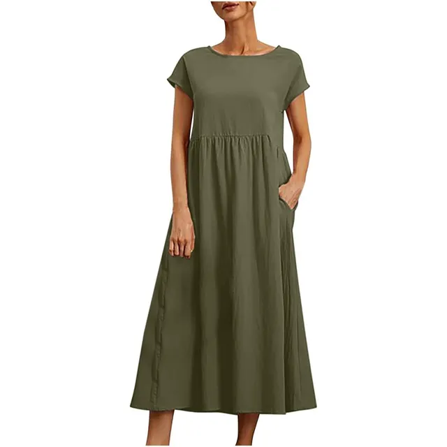 Vestido Nuevo Verano Para Mujer Moda 2022 Correa Playa Manga