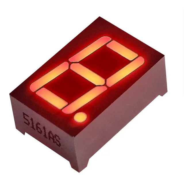 Display Anodo Comun Rojo, 7 Segmentos, (5 Piezas)