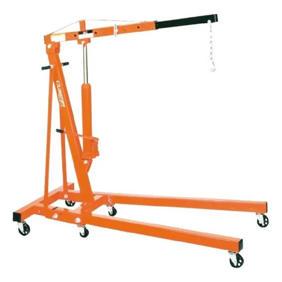 Guinche Pluma 2tn 2000k Plegable Hidráulico Lusqtoff Hm2501 Color Naranja