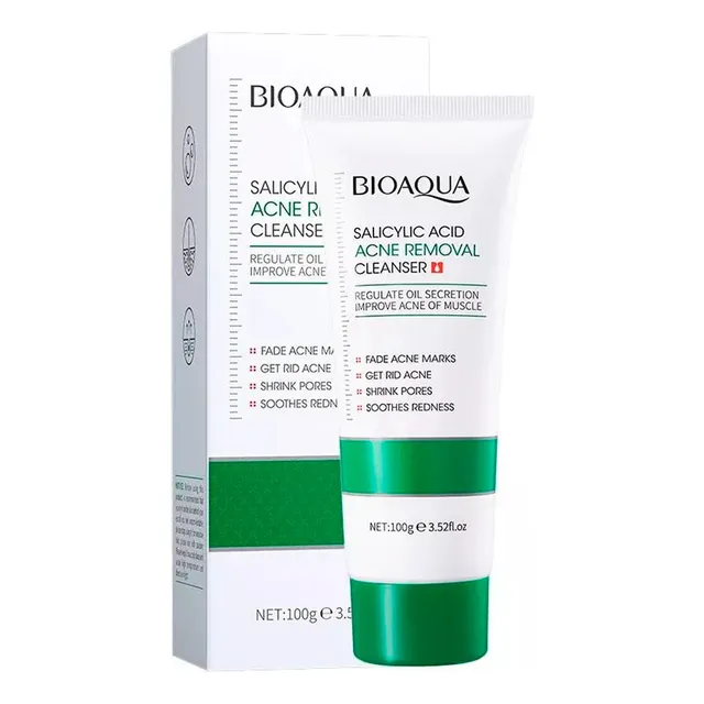 Set De 3 Limpiador Ácido Salicílico Bioaqua Eliminación Acné Momento De Aplicación Día/noche Tipo De Piel Propensa Al Acné