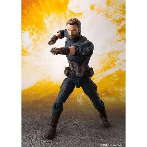 Figura de acción Capitán América de Bandai S.H. Figuarts
