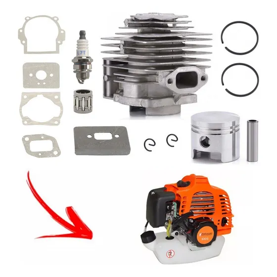 Kit Cilindro Pistão Anel Juntas P/ Nakasaki Nk-650 Pro 65cc