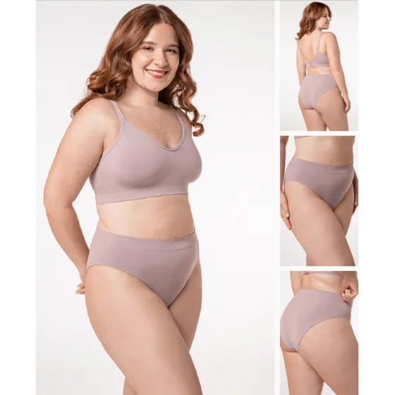 Calcinha Plus Size Sem Costura Cintura Alta Lupo Original