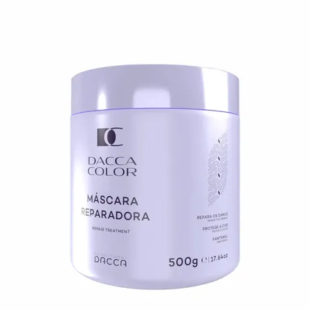 Hidratação Intensiva Máscara Capilar Creme De Cabelo Profissional Reparadora Dacca Professional 500g