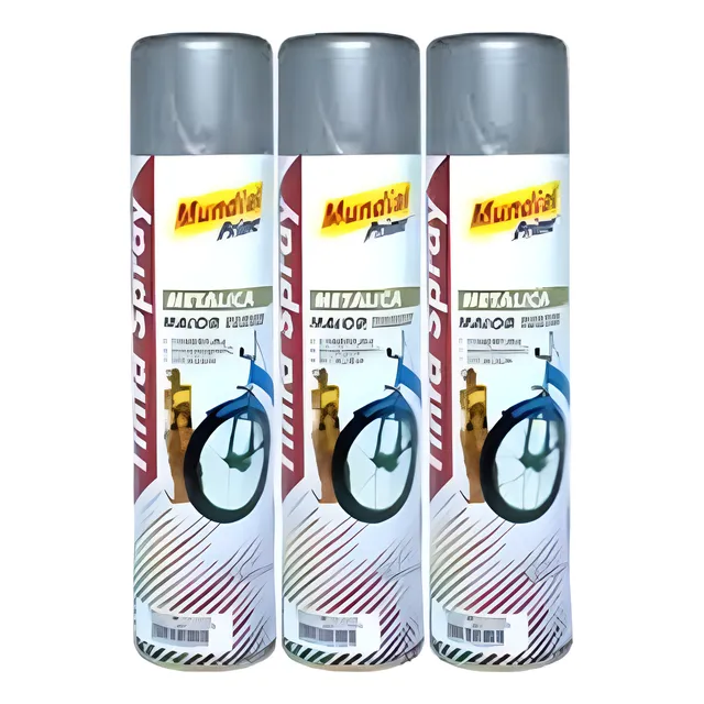Pintura Aerosol Spray Esmalte Gris Metalizado #1  400ml M87