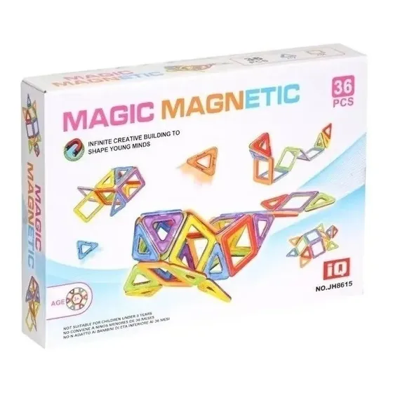 Juego Magic Magnetic 36 Piezas Imantadas Mg12