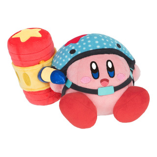 Kirby And The Forgotten Land Peluche Toy Hammer Kirby 15cm Kirby And The Forgotten Land Peluche Toy Hammer Kirby 15cm