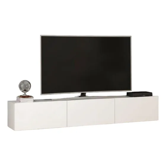 Rack Tv 3 Puertas Flotante Centro Entretenimiento Mueble Tv