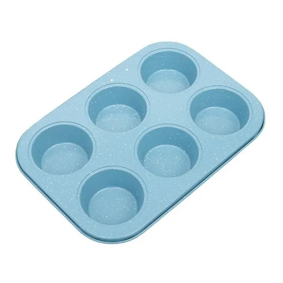 Molde Bandeja Para 6 Cupcakes O Muffin Para Hornear De Acero