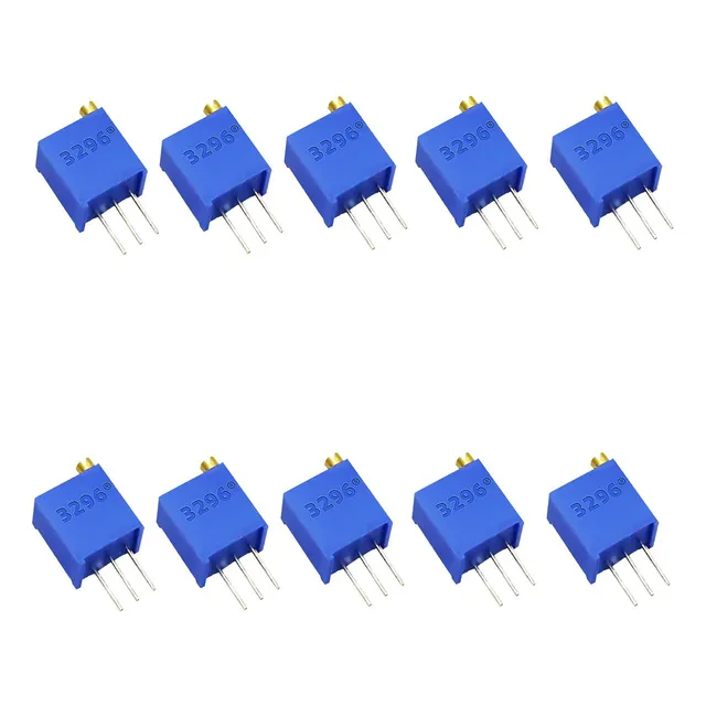 10 Piezas De Potenciómetro Trimpot Trimmer 3296w