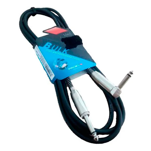 Cable Guitarra Proel Bulk120lu3 3mts Angulo