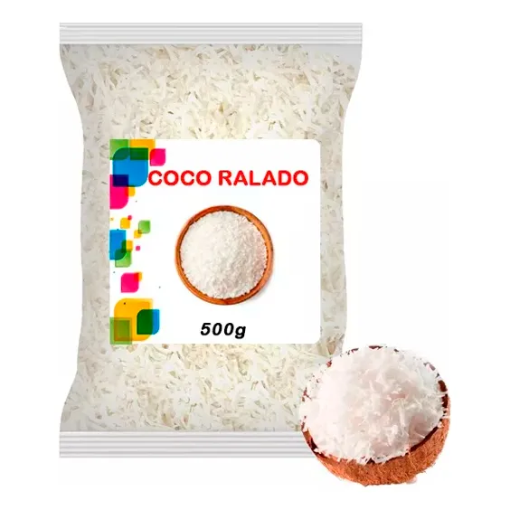 Coco Ralado Flocos Grosso Premium Zero Açucar Saudável Fit