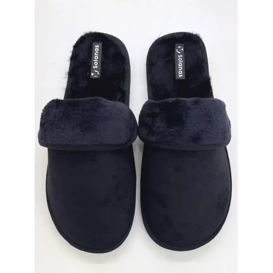 Chinela Pantufla Hombre Interior Simil Corderito Nr 46 Al 48