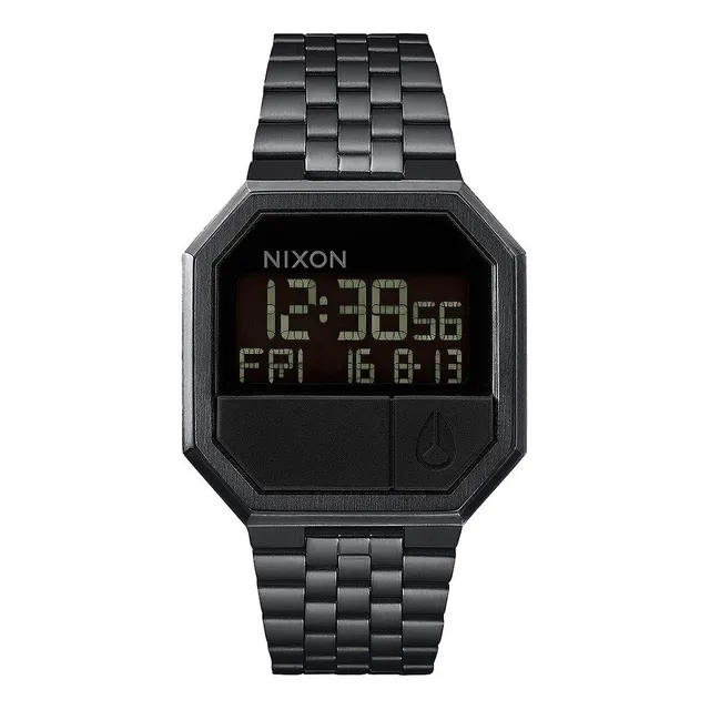 Reloj Hombre Digital Nixon Re Run All Black A158001