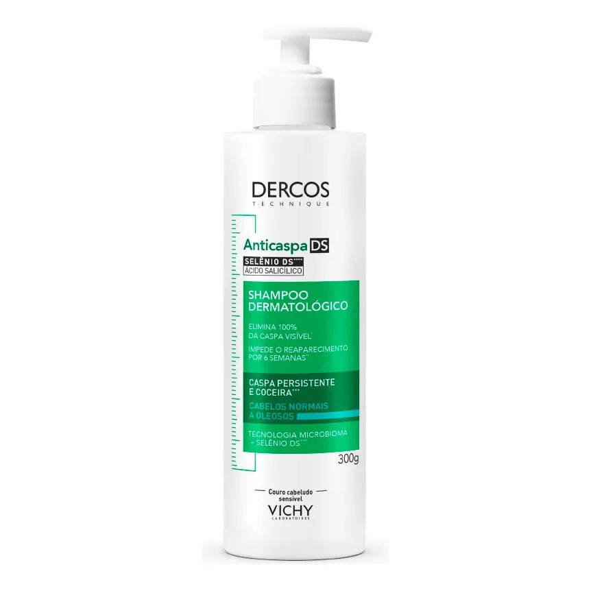 Shampoo Anticaspa Cabelos Normais a Oleosos, Dercos DS Vichy, 300g Shampoo Anticaspa Cabelos Normais a Oleosos, Dercos DS Vichy, 300g