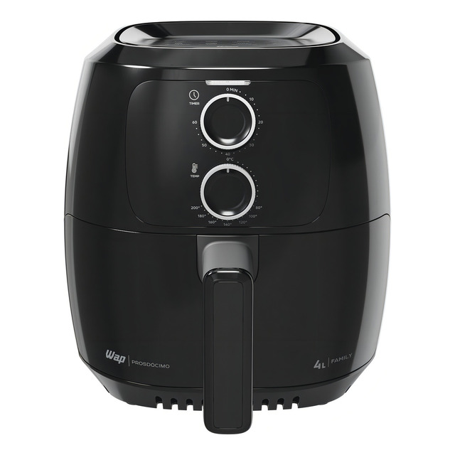 WAP - Fritadeira Elétrica Air Fryer Sem Óleo 4l 1500w Antiaderente Preta 220v WAP - Fritadeira Elétrica Air Fryer Sem Óleo 4l 1500w Antiaderente Preta 220v