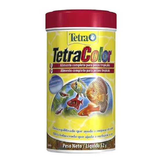 Tetra Color Flakes 250ml 52g Ração Para Peixes