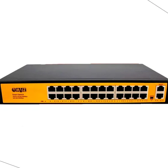 Switch Haiz Poe 24 Portas + 2 Uplink 10/100/1000mbps Gigabit