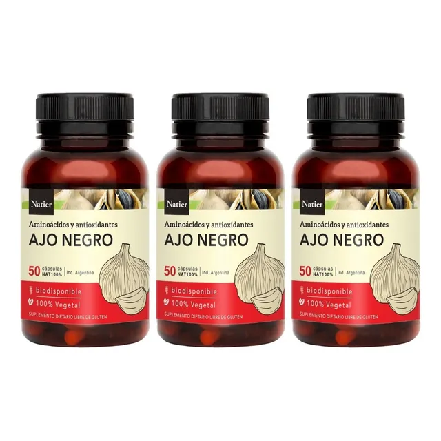 Ajo Negro Hipertensión Arterial Antioxidante Natier Pack 3 